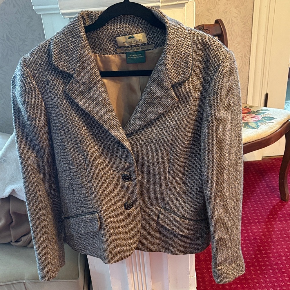 Classic Gray/brown Tweed Blazer